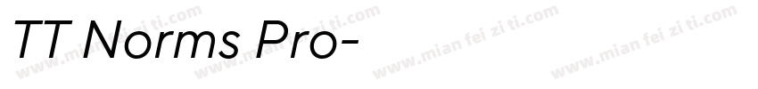 TT Norms Pro免费字体转换